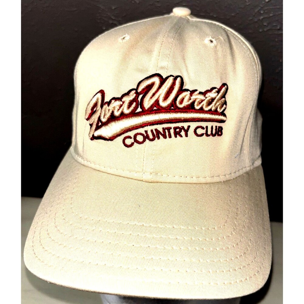 Pro Line Fort Worth Country Club Supreme Golf Dad Cap Hook &Loop Back L/XL USA